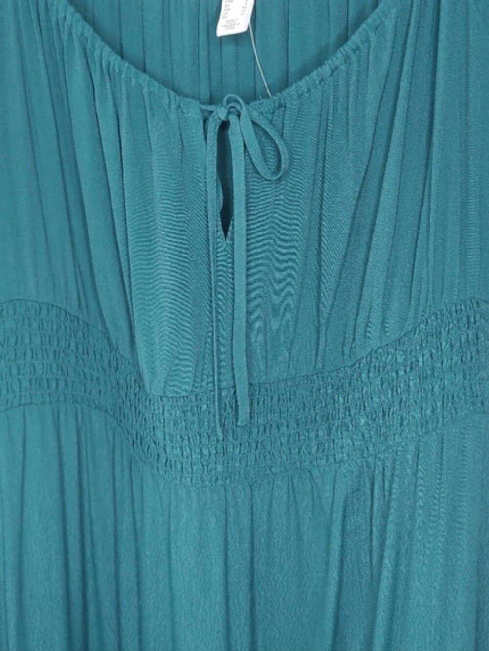 NWT Addition Elle Teal Green Off The Shoulder  [size X] Midi Dress - Picture 5 of 9